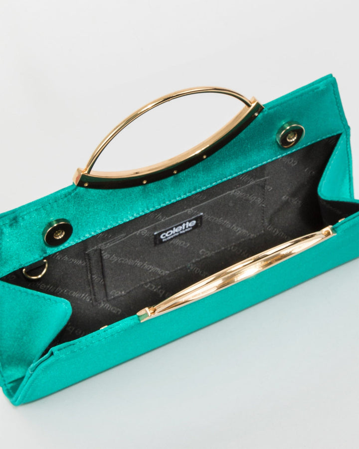 Colette by Colette Hayman Green Jessie Handle Clutch Bag