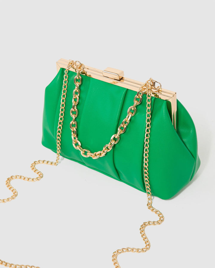 Colette by Colette Hayman Green Madison Frame Clutch Bag