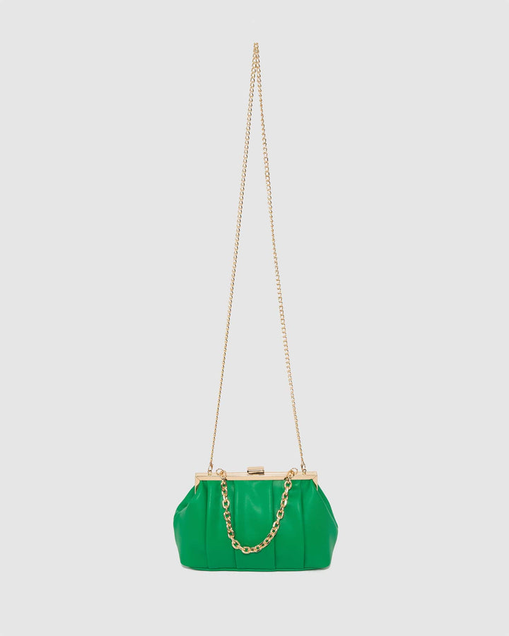 Colette by Colette Hayman Green Madison Frame Clutch Bag