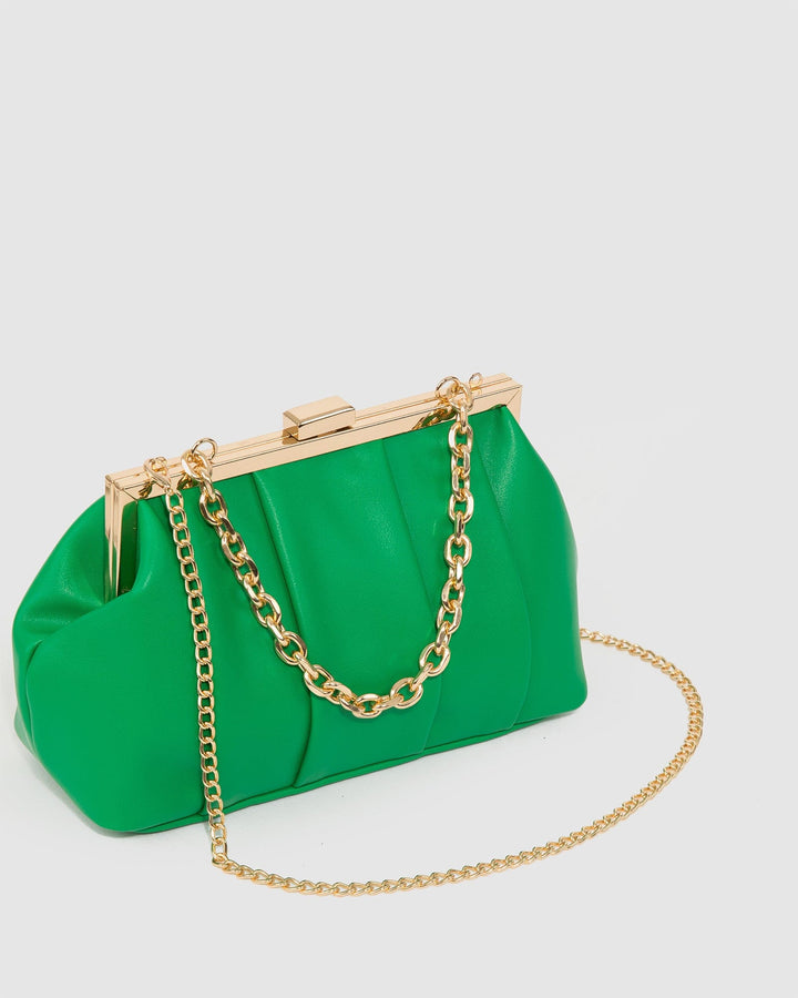 Colette by Colette Hayman Green Madison Frame Clutch Bag