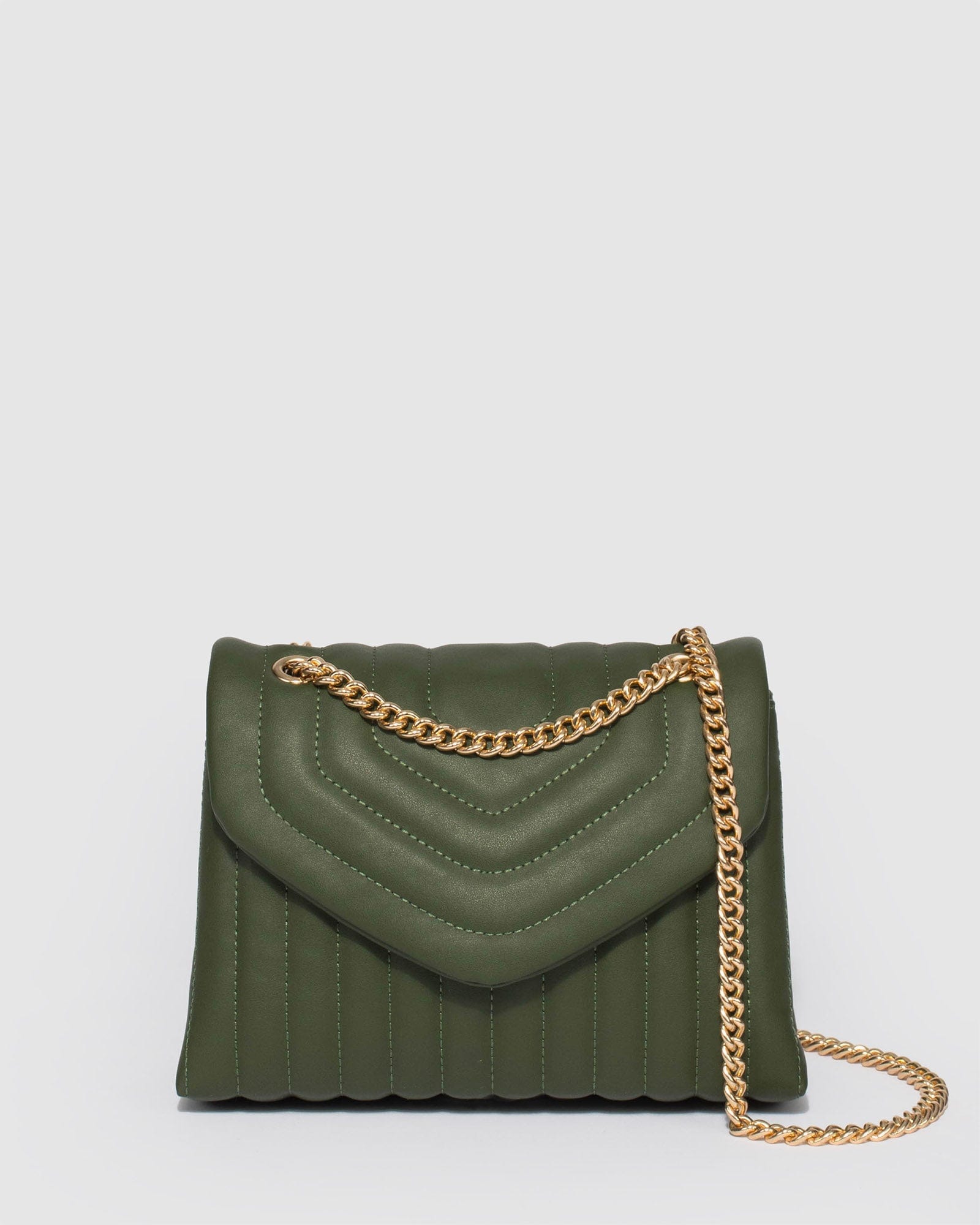 Green Malia Quilt Crossbody Bag Online Colette Hayman colette