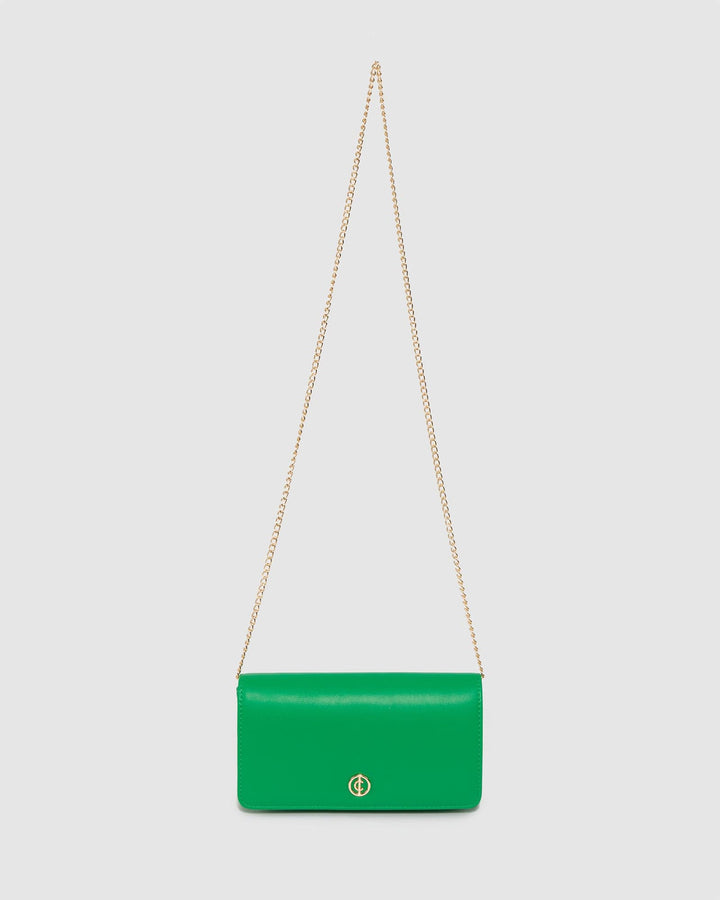 Colette by Colette Hayman Green Meghan Flap Clutch Bag