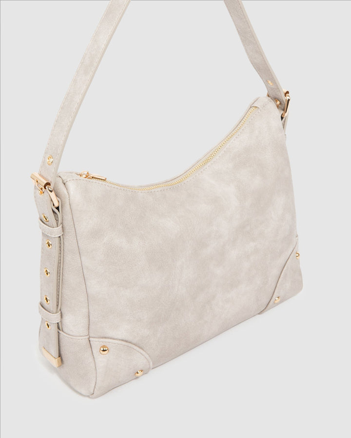 Colette by Colette Hayman Grey Sholyn Soft Shoulder Bag