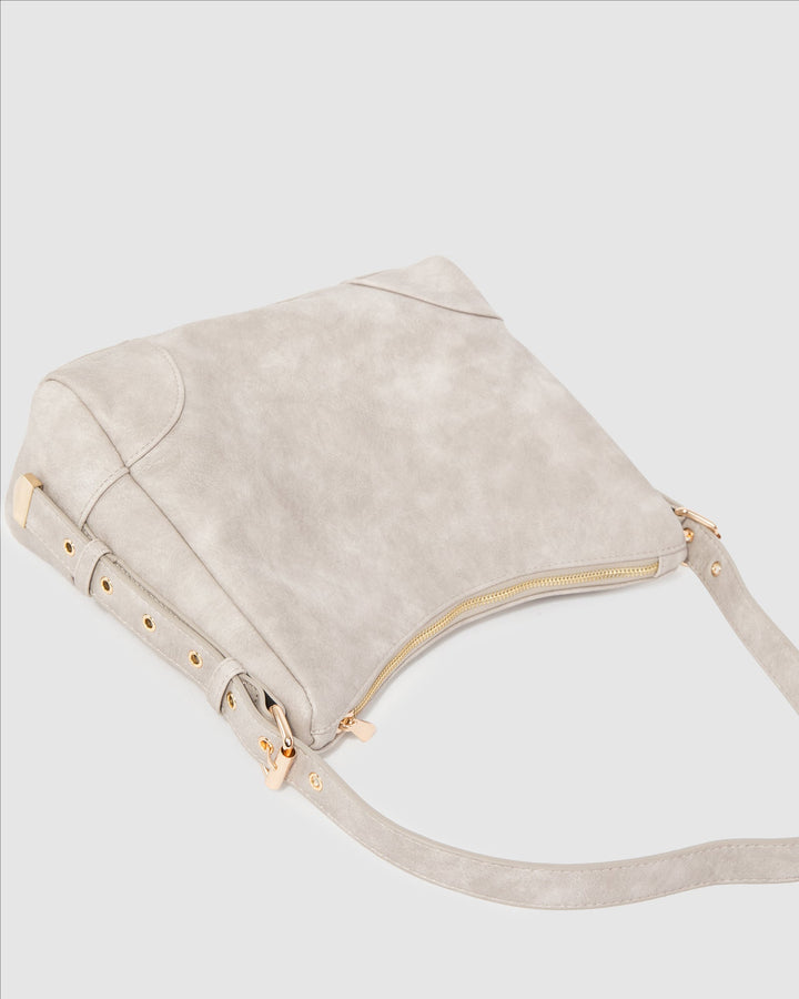 Colette by Colette Hayman Grey Sholyn Soft Shoulder Bag