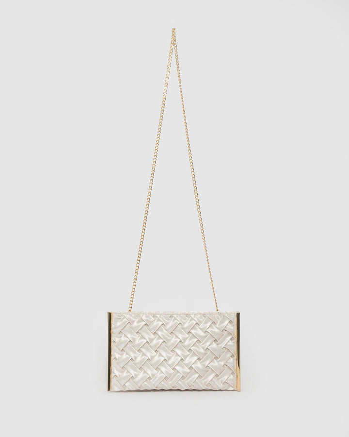 Colette by Colette Hayman Ivory Dany Double Pouch Clutch Bag