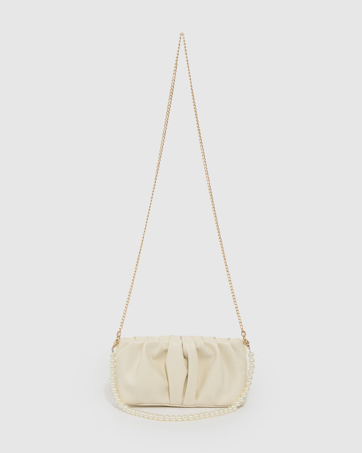 Colette by Colette Hayman Ivory Lilyana Pearl Shoulder Bag