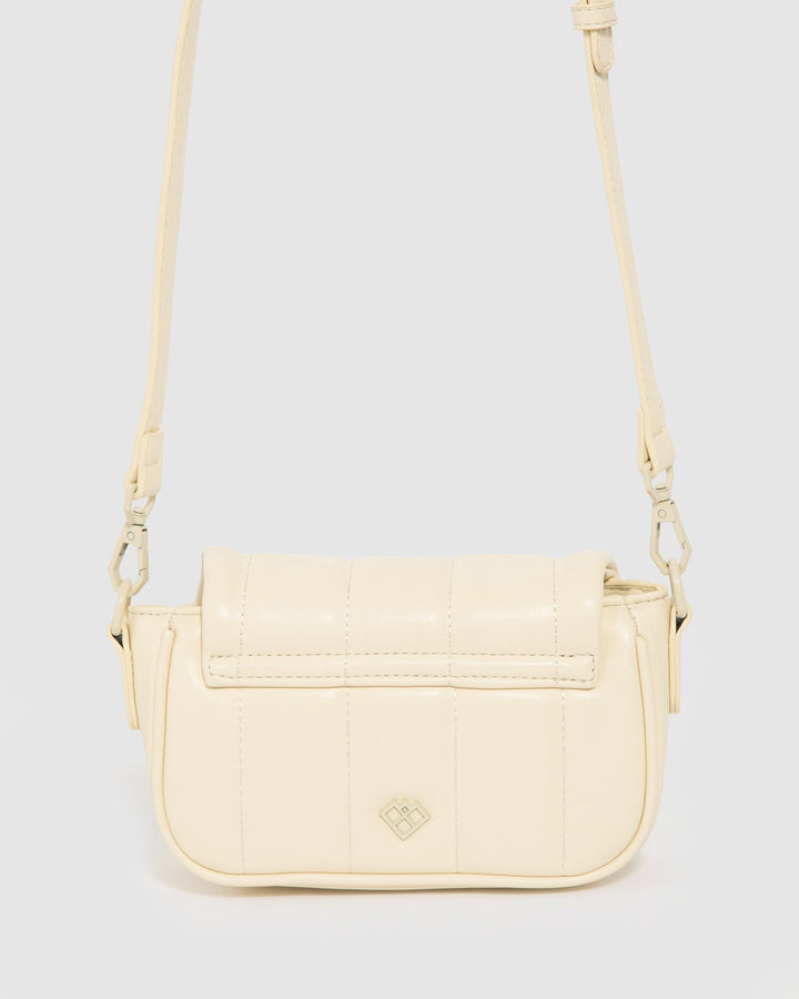 Colette by Colette Hayman Ivory Luna Quilt Crossbody Bag