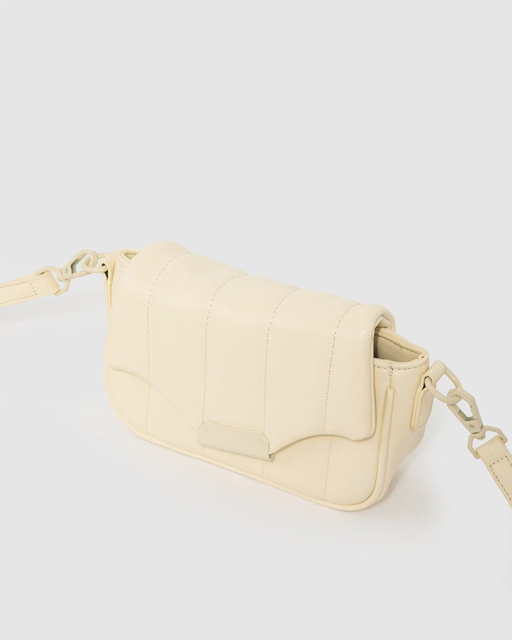 Colette by Colette Hayman Ivory Luna Quilt Crossbody Bag