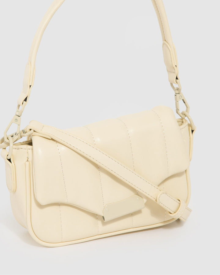 Colette by Colette Hayman Ivory Luna Quilt Crossbody Bag