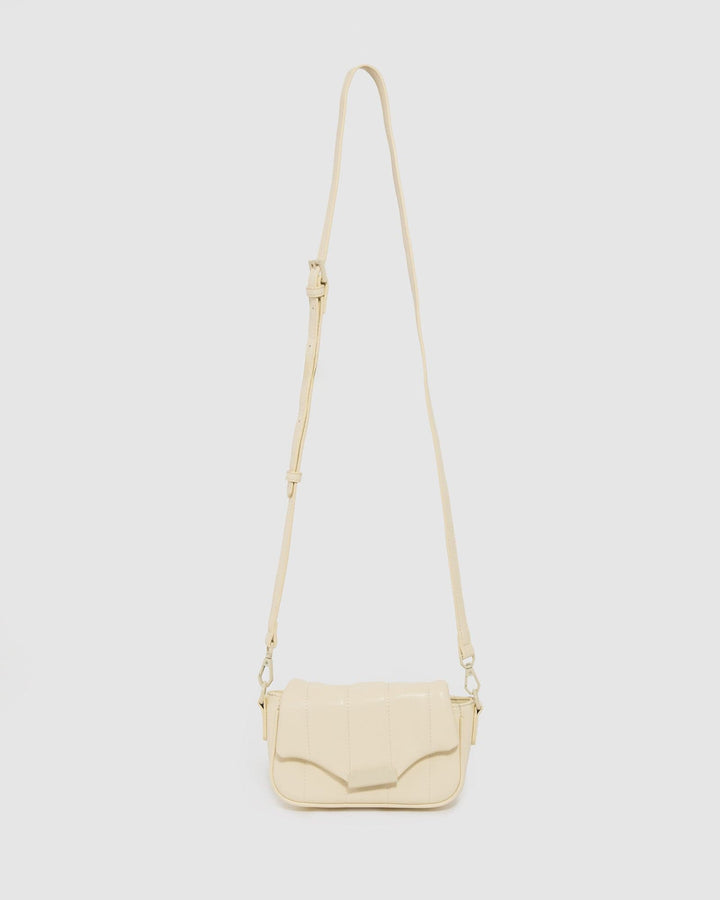 Colette by Colette Hayman Ivory Luna Quilt Crossbody Bag