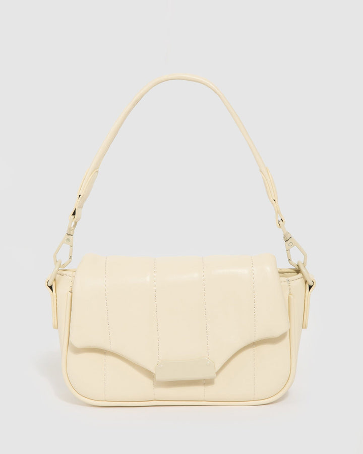 Colette by Colette Hayman Ivory Luna Quilt Crossbody Bag