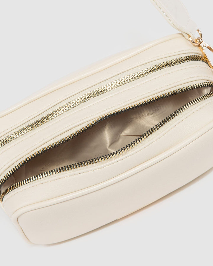 Colette by Colette Hayman Ivory Selina Webbing Strap Crossbody Bag