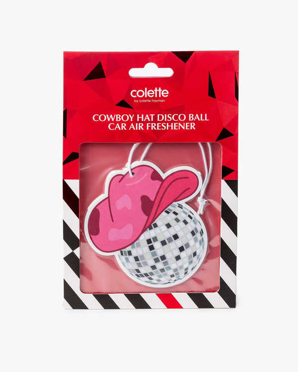 Colette by Colette Hayman Multi Colour Cowboy Hat Disco Ball Car Air Freshener