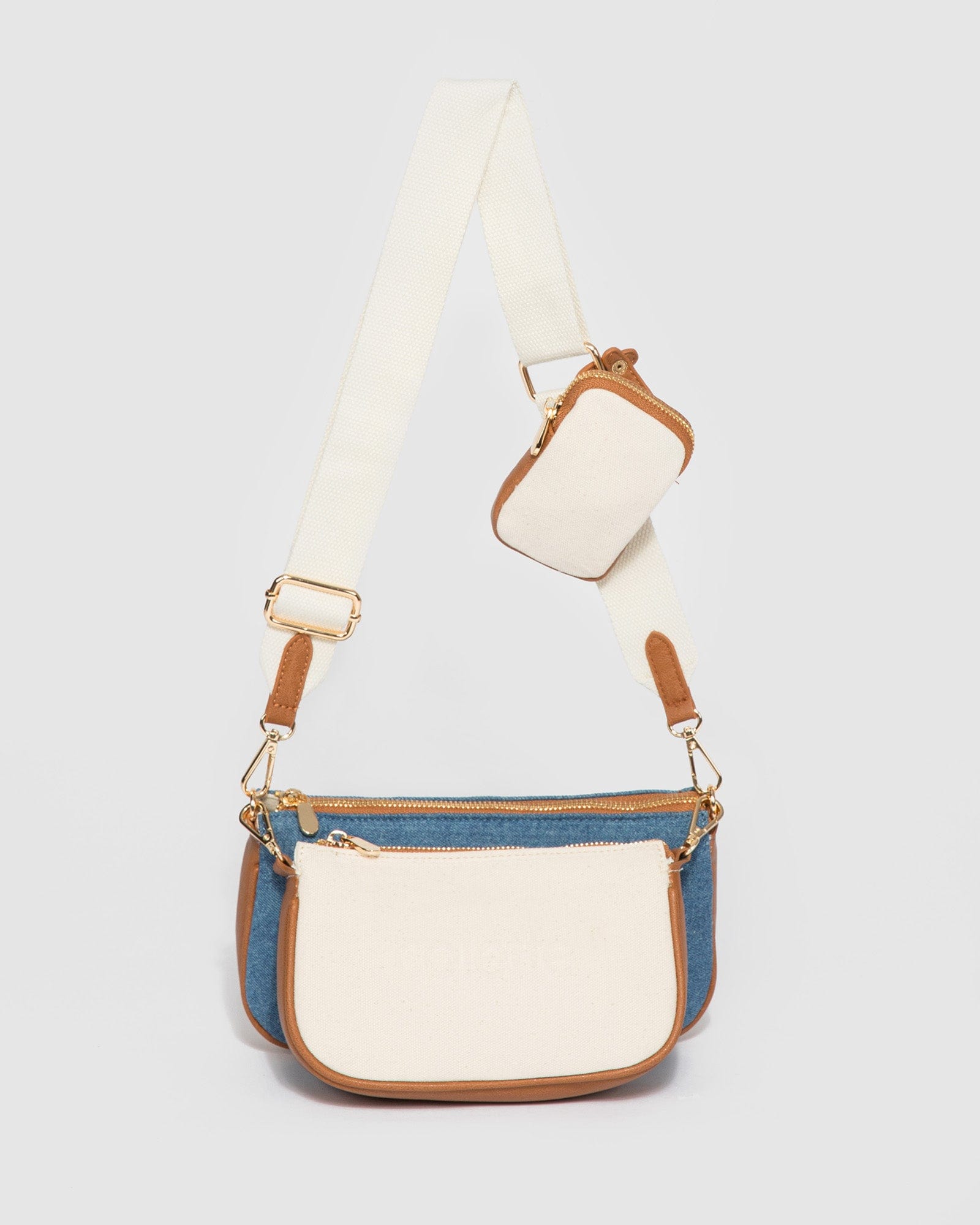 Multi Colour Harley Double Pouch Crossbody Bag colette by