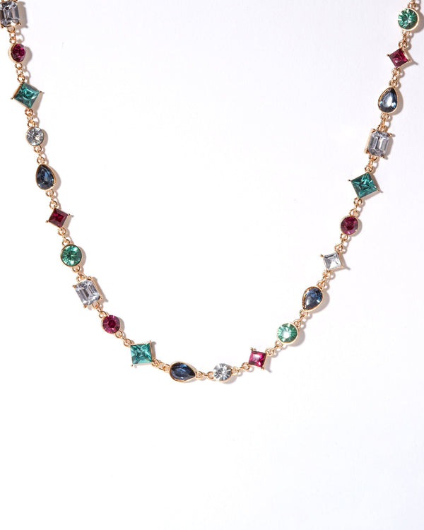 Colette by Colette Hayman Multi Crystal Necklace