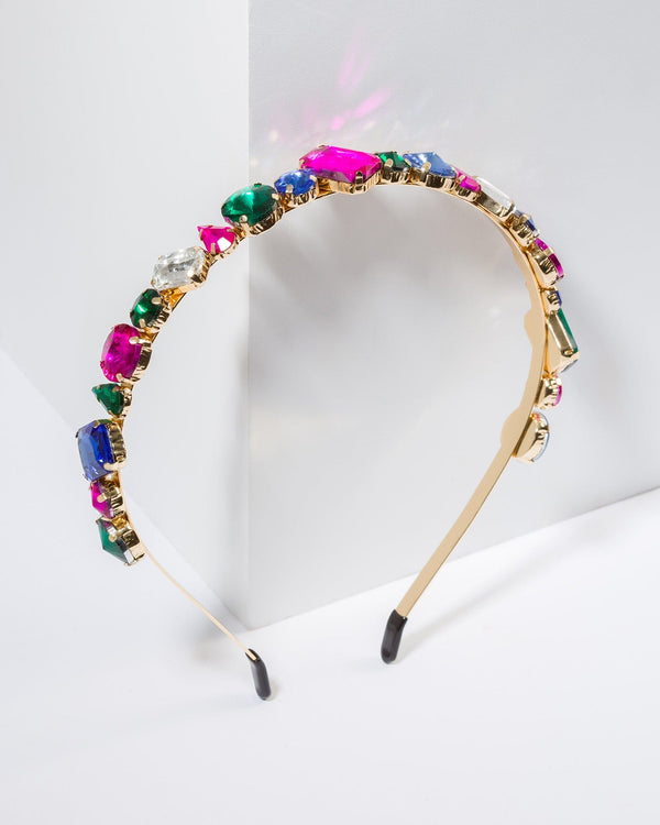 Colette by Colette Hayman Multi Crystal Shape Headband