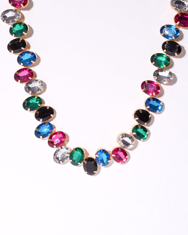 Colette by Colette Hayman Multi Crystal Statement Necklace