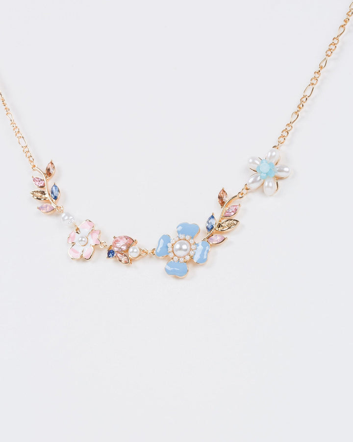 Colette by Colette Hayman Multi Flower Detail Necklace
