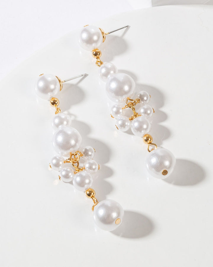 Colette by Colette Hayman Multi Pearl Drop Detail Earrings