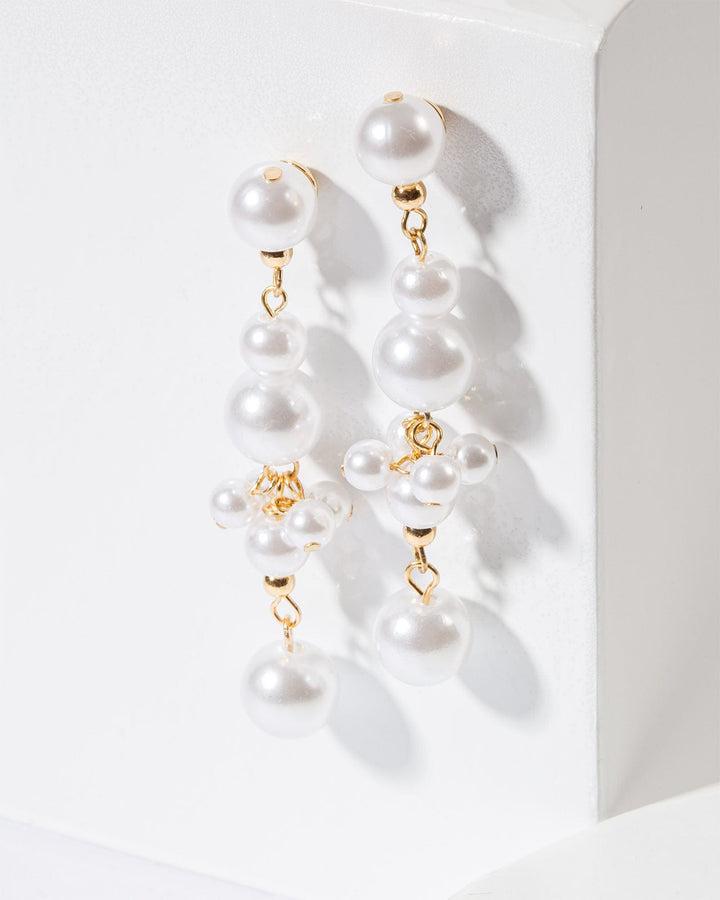 Colette by Colette Hayman Multi Pearl Drop Detail Earrings