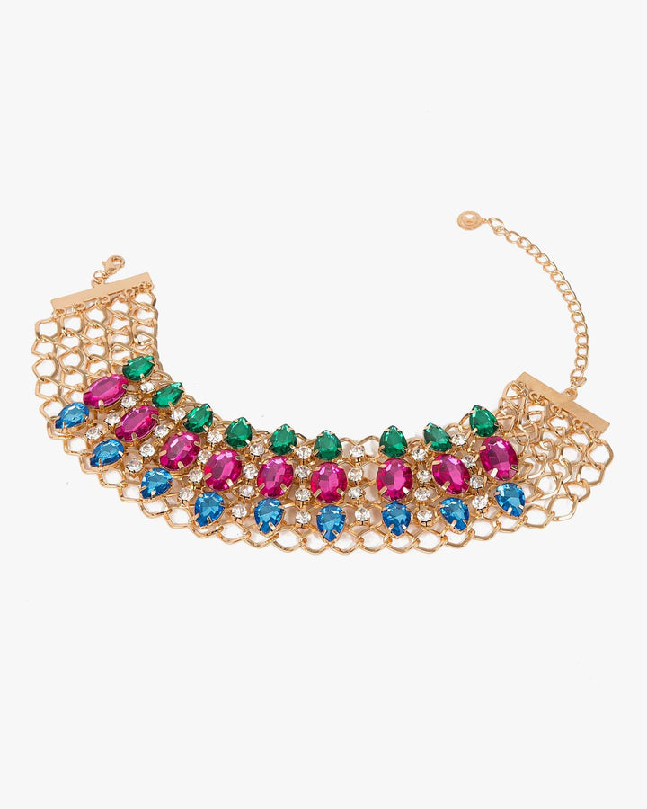 Colette by Colette Hayman Multi Statement Crystal Choker Necklace