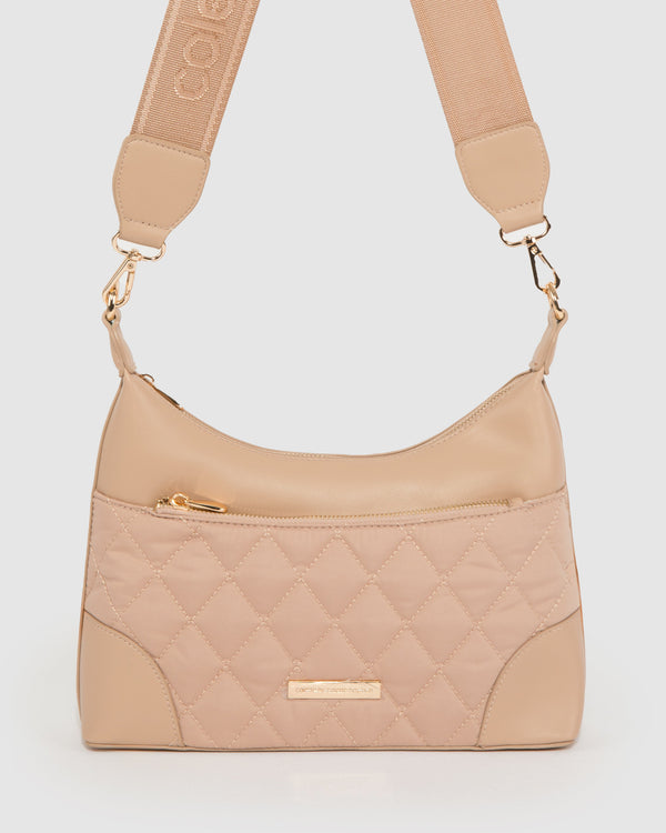 Colette by Colette Hayman Natural Jess Quilt Crossbody Bag