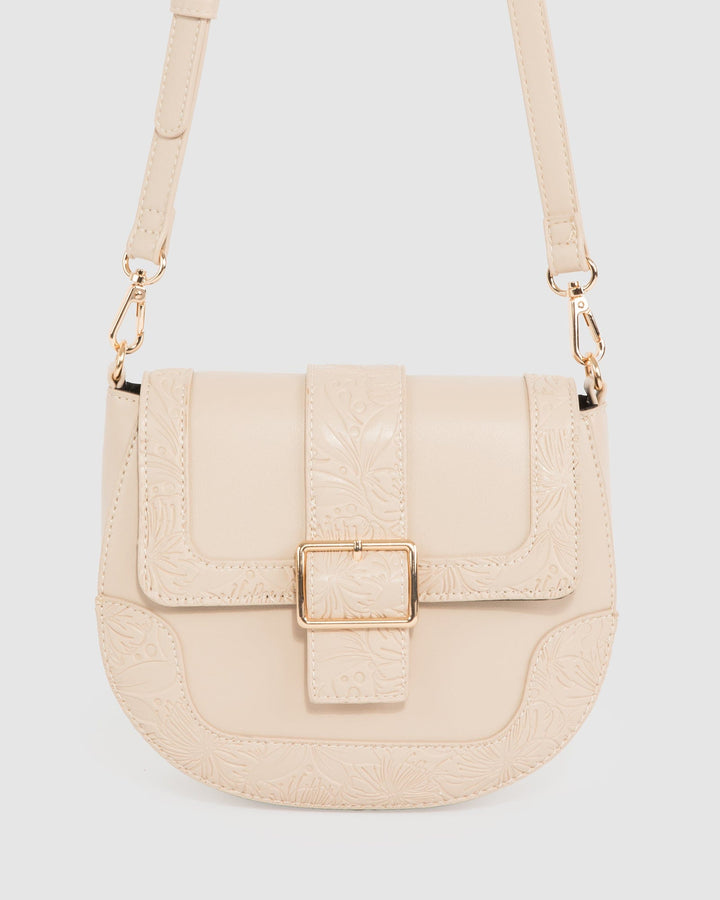 Colette by Colette Hayman Natural Kiara Buckle Crossbody Bag