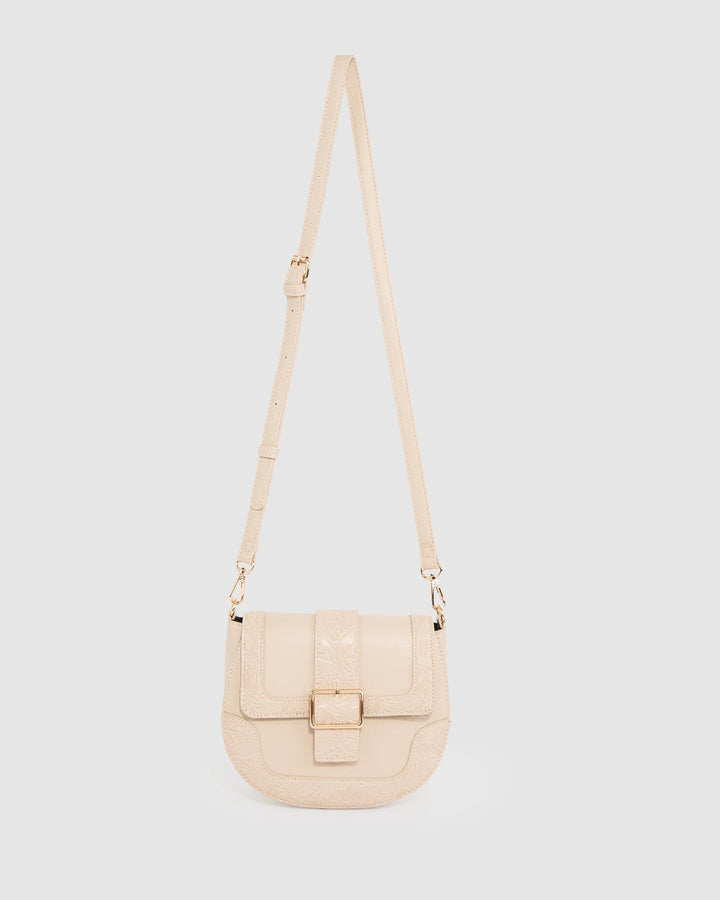 Colette by Colette Hayman Natural Kiara Buckle Crossbody Bag