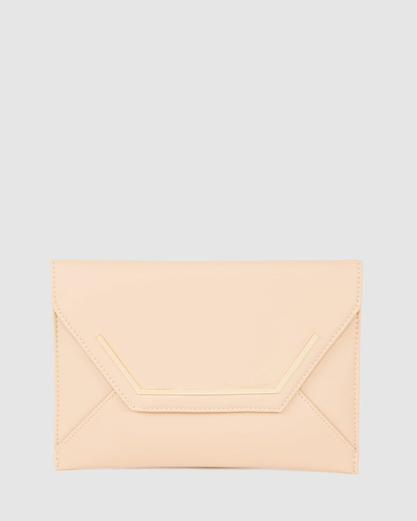 Colette by Colette Hayman Natural Samantha Square Clutch Bag