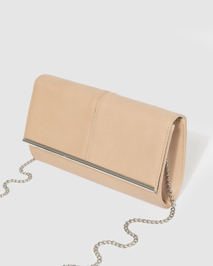 Colette by Colette Hayman Natural Vevay Panel Clutch Bag