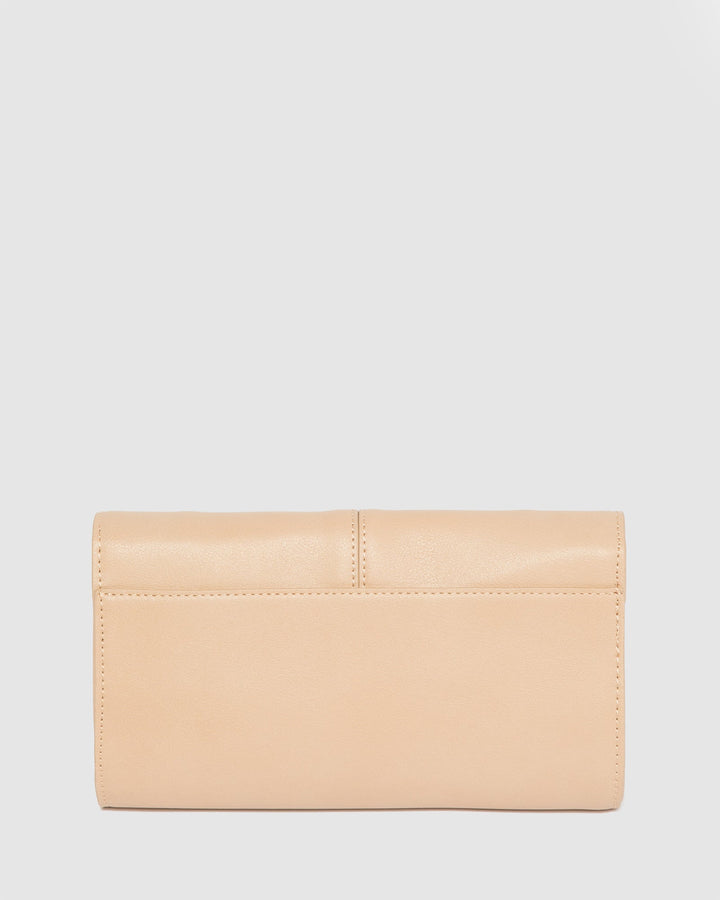 Colette by Colette Hayman Natural Vevay Panel Clutch Bag