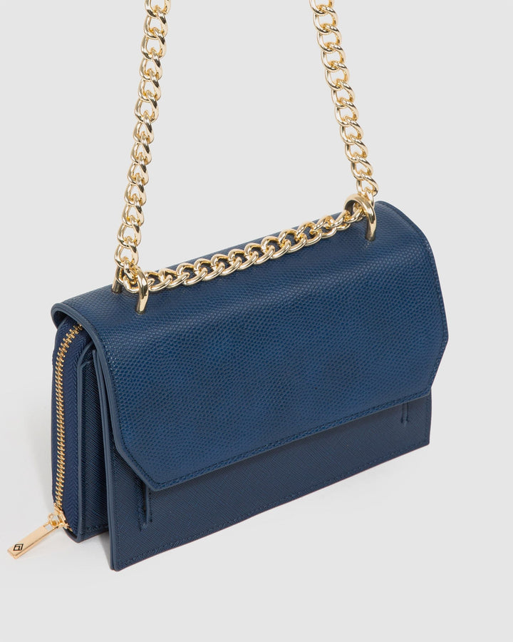 Colette by Colette Hayman Navy Harper Chain Crossbody Bag