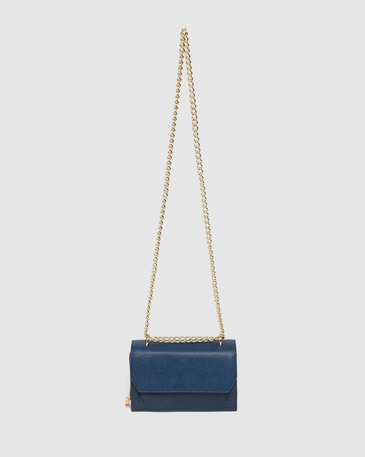 Colette by Colette Hayman Navy Harper Chain Crossbody Bag