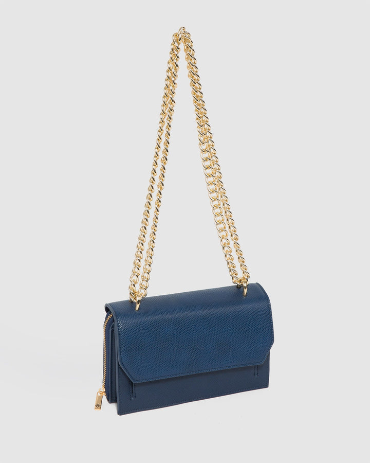 Colette by Colette Hayman Navy Harper Chain Crossbody Bag