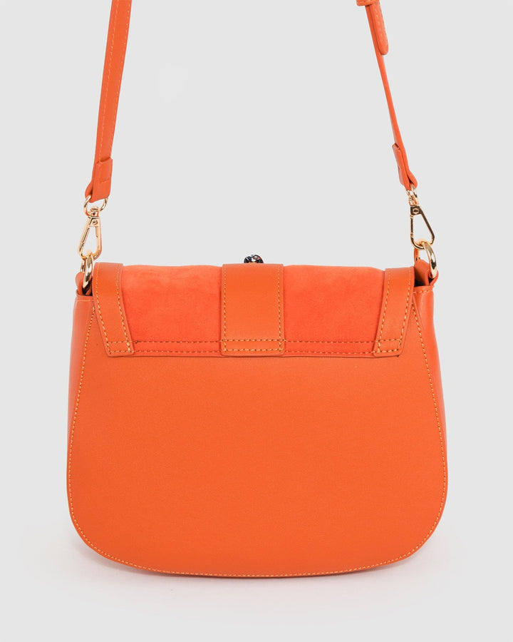 Colette by Colette Hayman Orange Aria Scarf Crossbody Bag