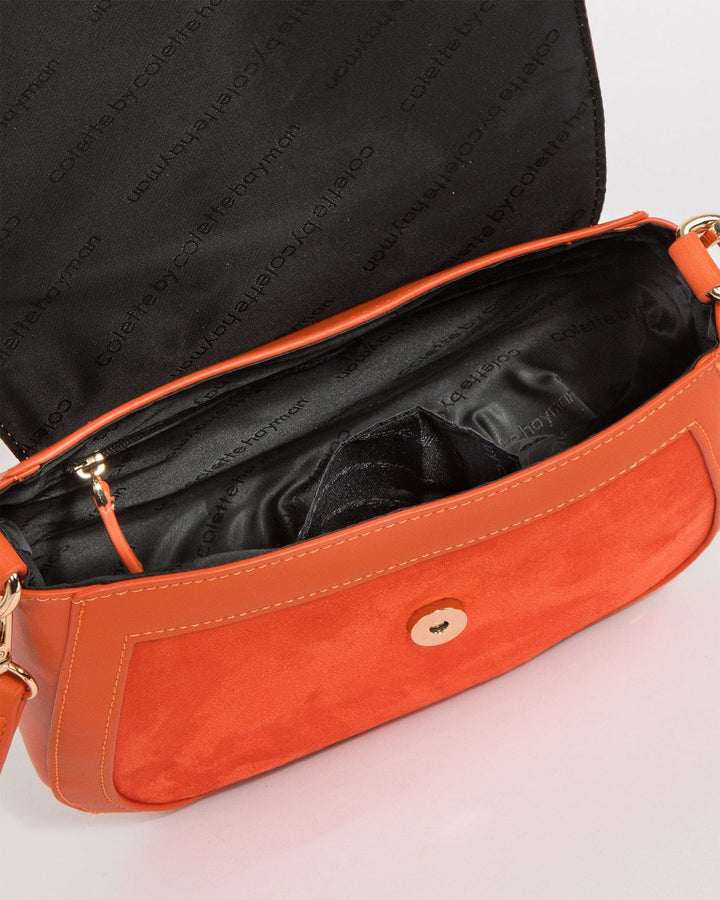 Colette by Colette Hayman Orange Aria Scarf Crossbody Bag