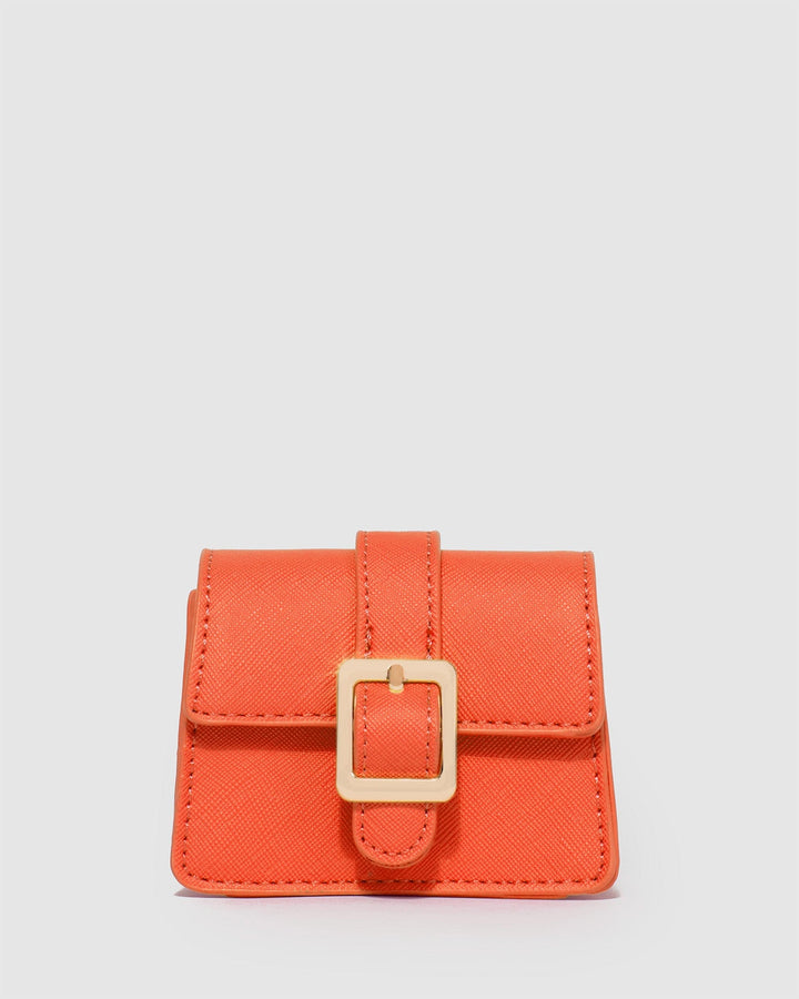 Orange Mini Rachel Keyring Purse – colette by colette hayman