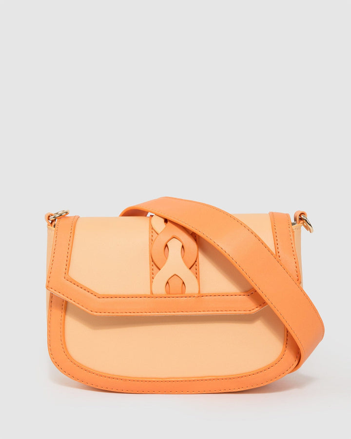 Colette by Colette Hayman Orange Nova Braided Strap Bag