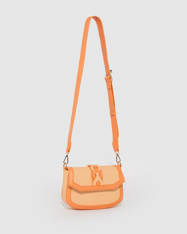 Colette by Colette Hayman Orange Nova Braided Strap Bag