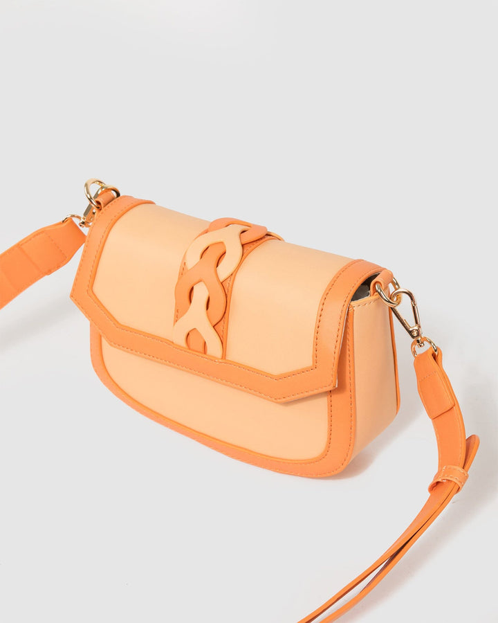 Colette by Colette Hayman Orange Nova Braided Strap Bag