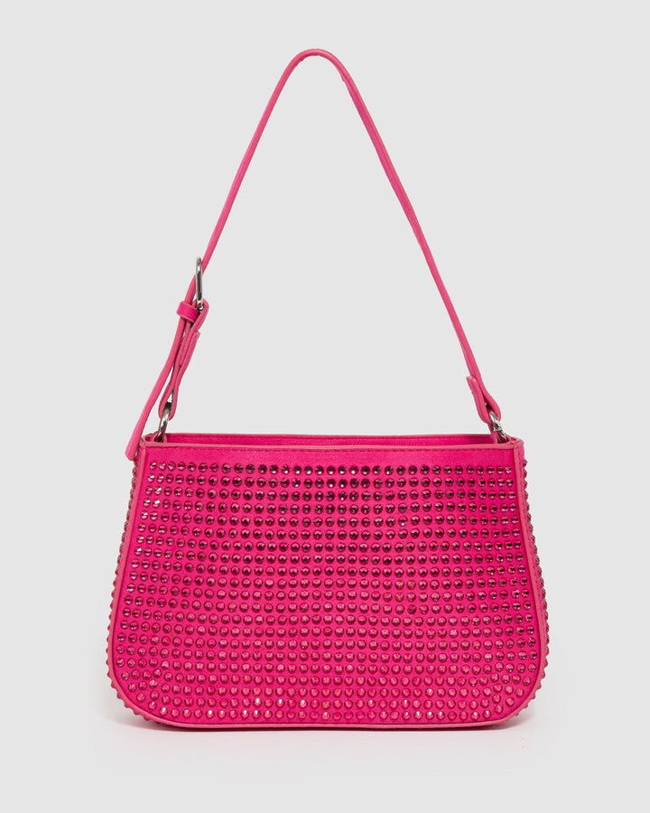 Colette by Colette Hayman Pink Camila Crystal Shoulder Bag