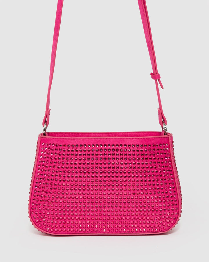 Colette by Colette Hayman Pink Camila Crystal Shoulder Bag