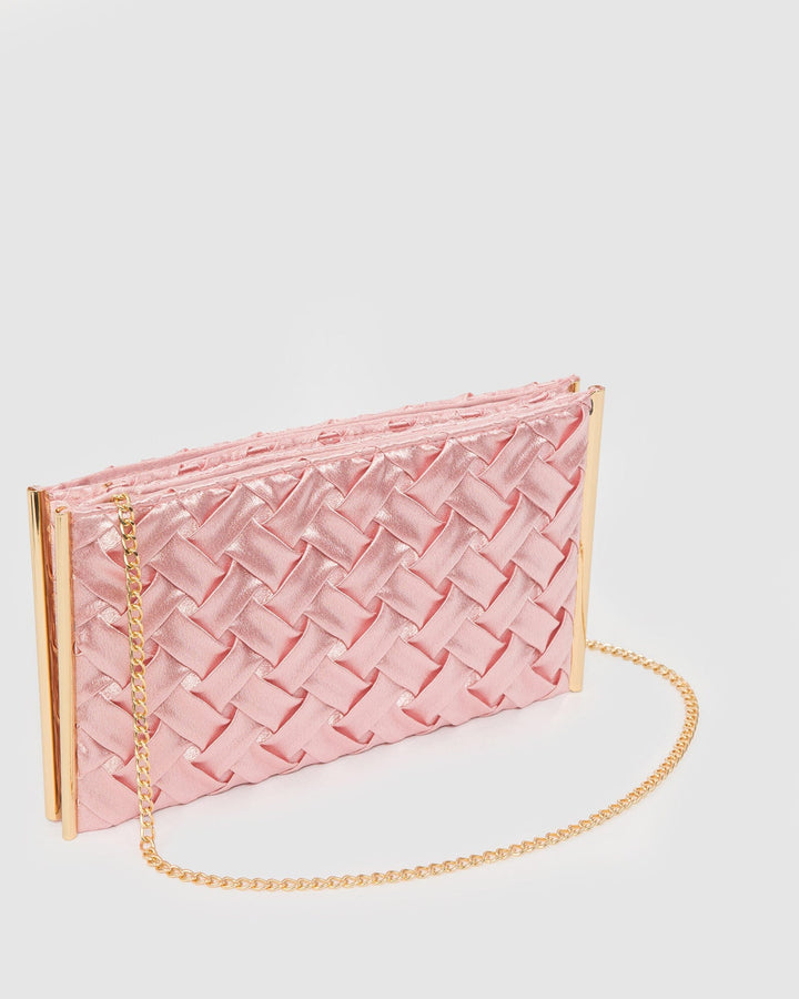 Colette by Colette Hayman Pink Dany Double Pouch Clutch Bag