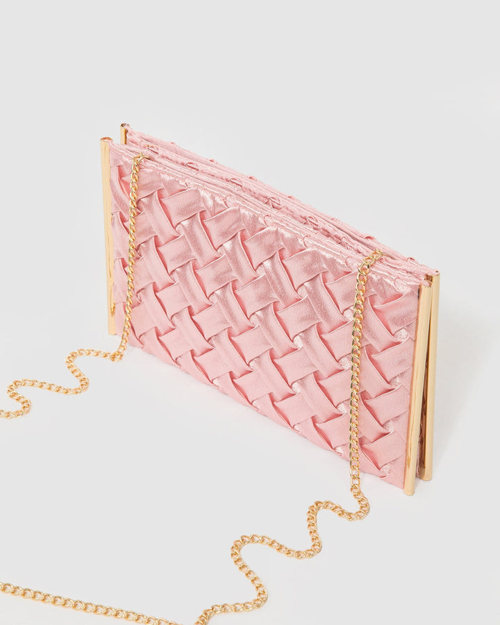 Colette by Colette Hayman Pink Dany Double Pouch Clutch Bag