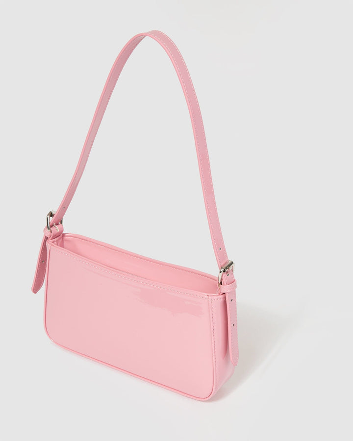 Colette by Colette Hayman Pink Frankie Buckle Strap Shoulder Bag