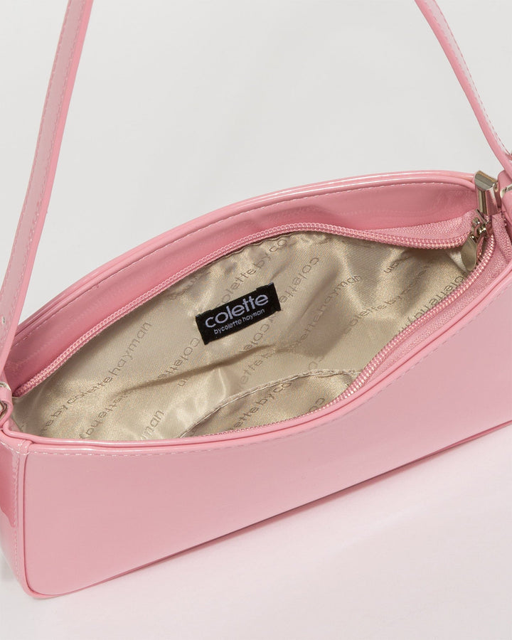 Colette by Colette Hayman Pink Frankie Buckle Strap Shoulder Bag