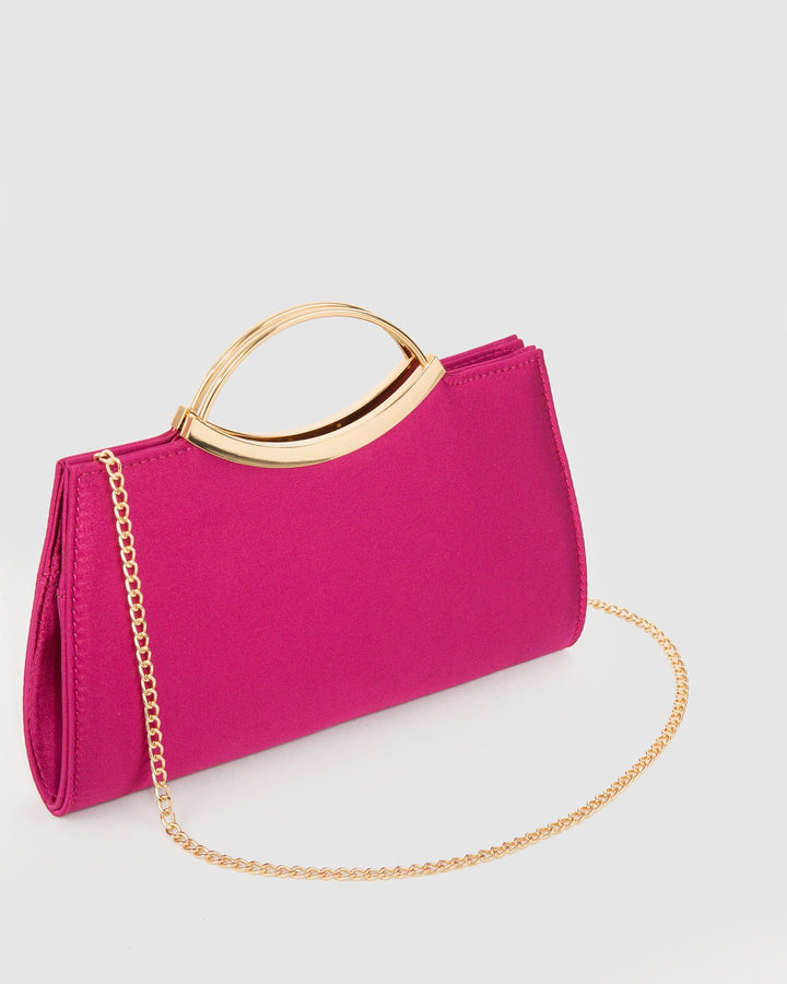 Colette by Colette Hayman Pink Jessie Handle Clutch Bag