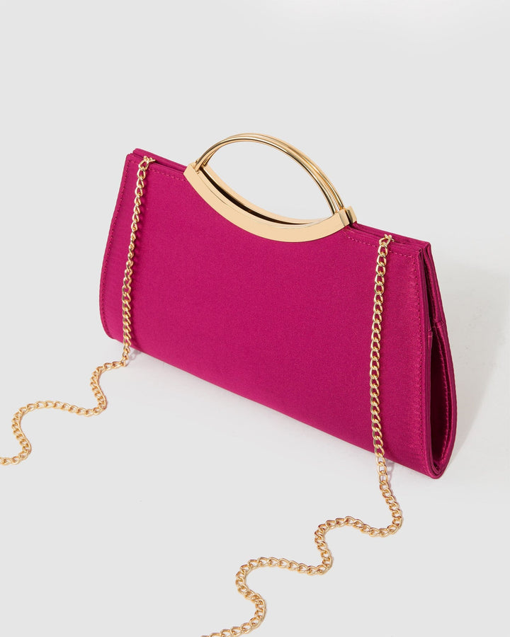 Colette by Colette Hayman Pink Jessie Handle Clutch Bag