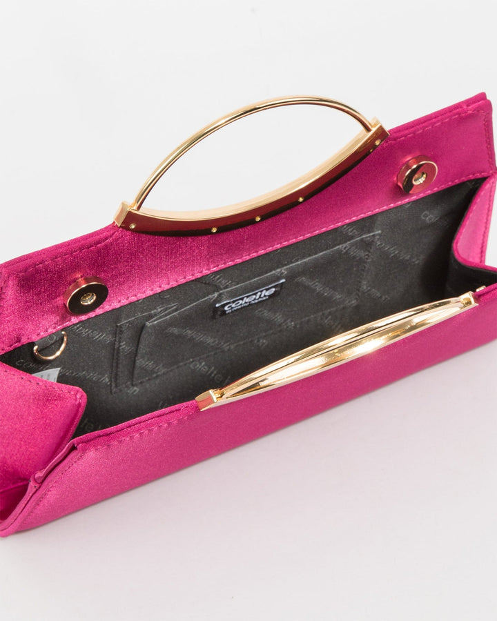 Colette by Colette Hayman Pink Jessie Handle Clutch Bag