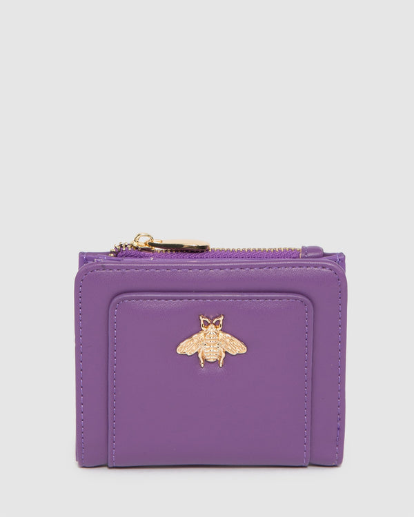 Colette by Colette Hayman Purple Han Mini Bee Wallet